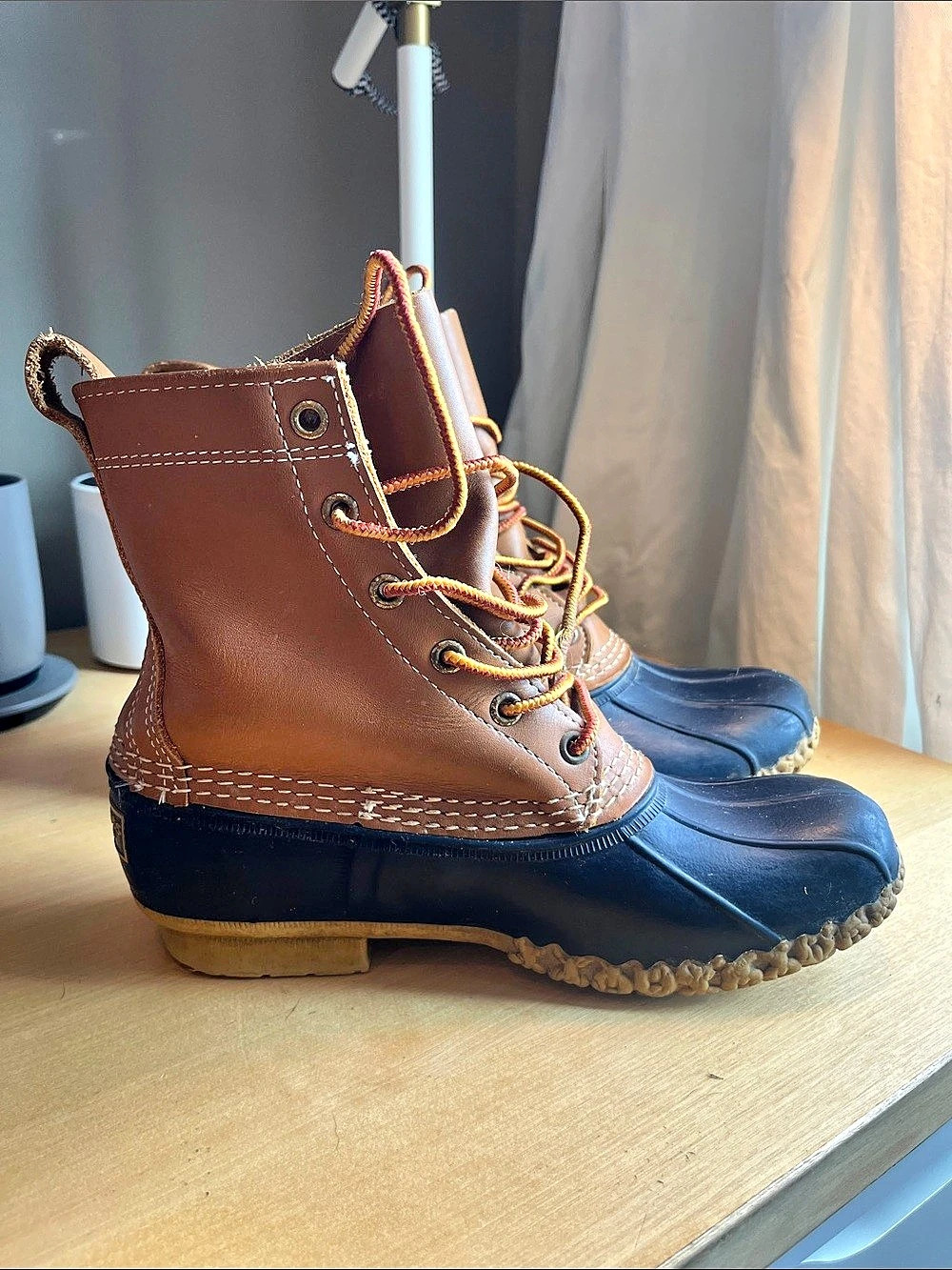 Bean Boots Men's Brown & Blue US 7